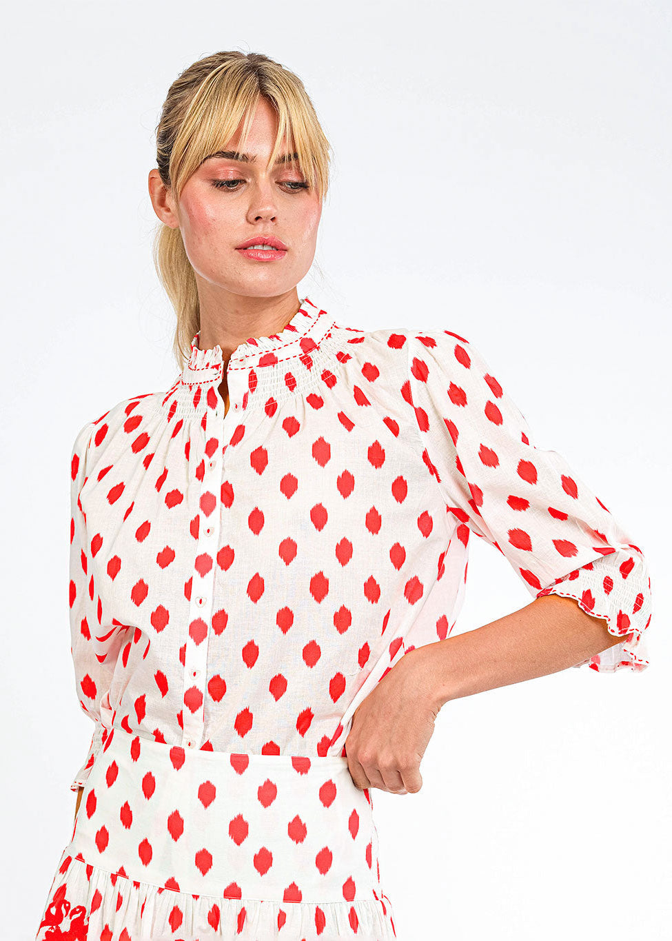 Bergamot Red Dots Blouse