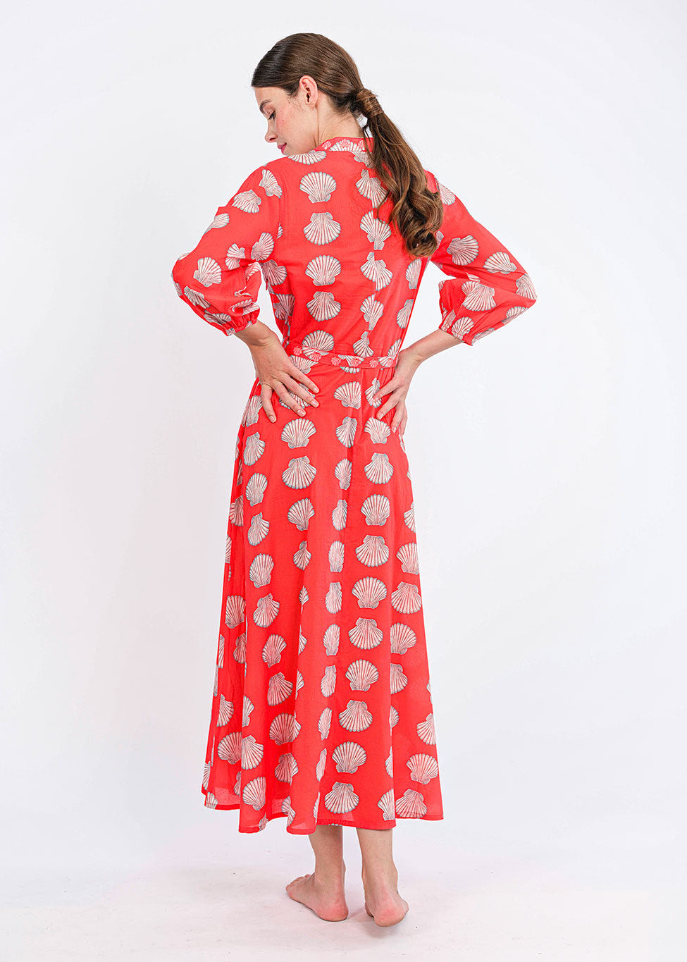 Marigold Red Shells Dress