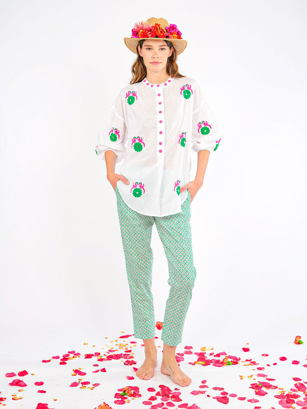 Amber Dotty Emerald Pants