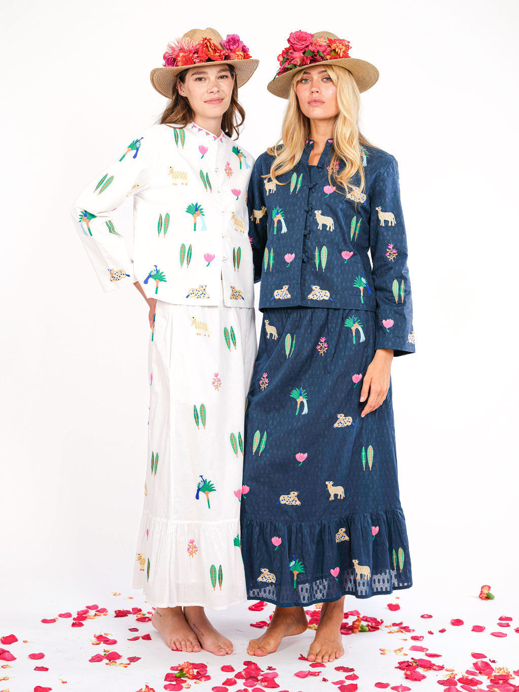 Goldenseal White/Jungle Skirt