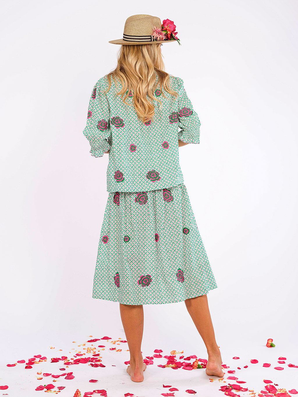 Bergamot Dotty Emerald Blouse