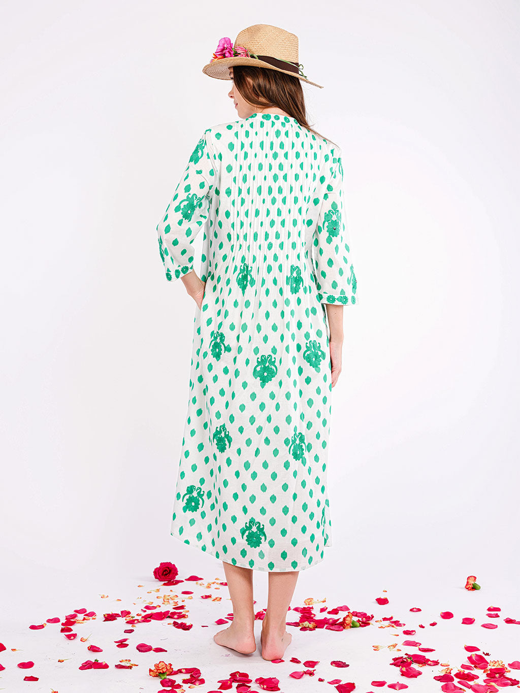 Woodruff Emerald Dots dress
