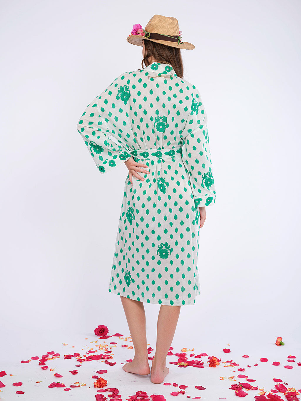 Emerald Dots Kimono