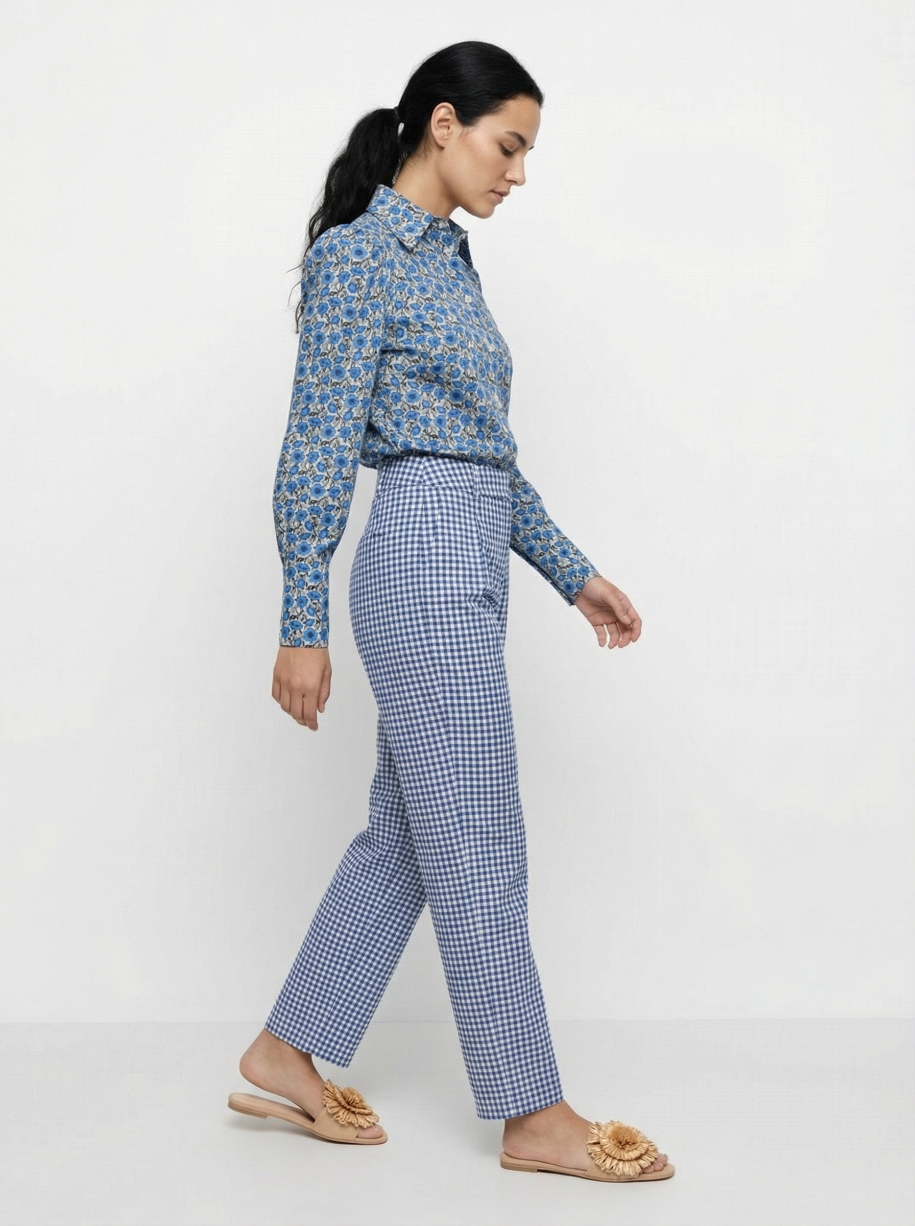 Flower Liberty Blue Shirt