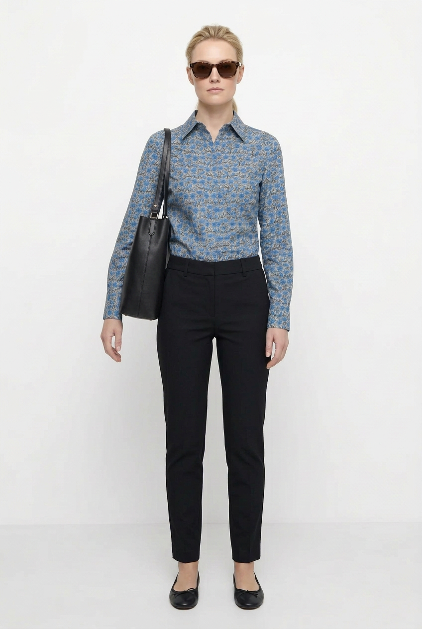 Flower Liberty Blue Shirt