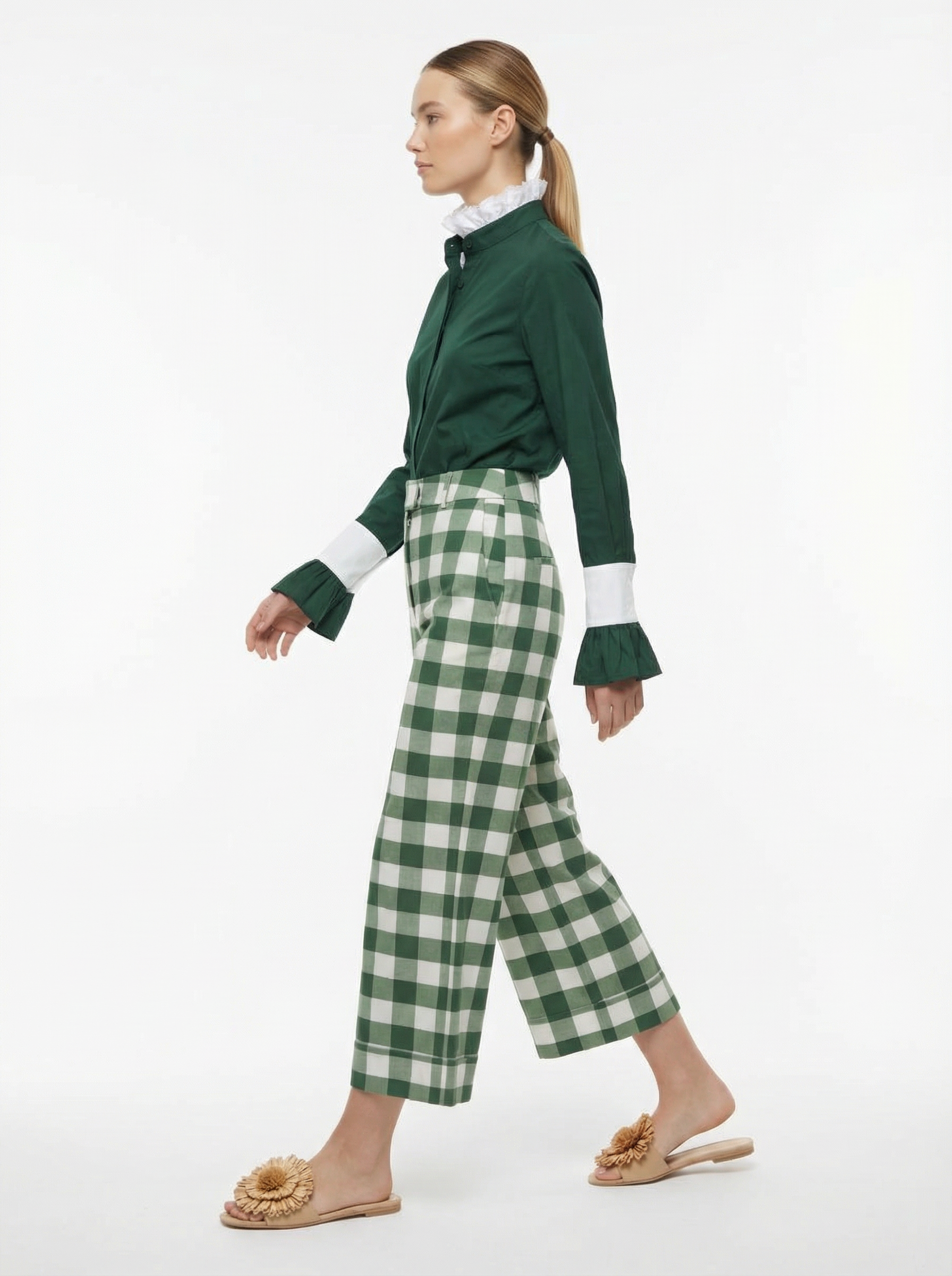 Regina Mega Vichy Fern Pants