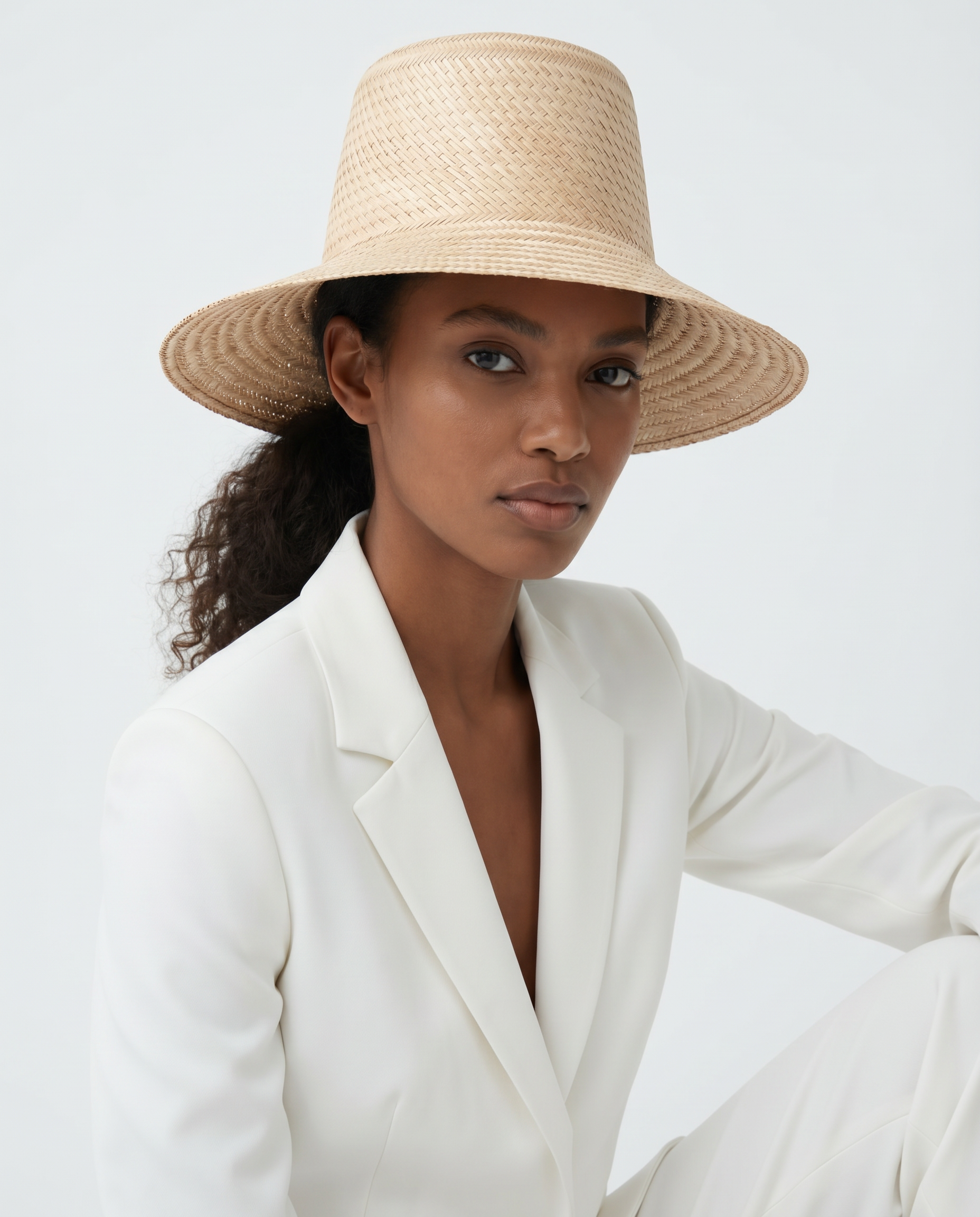 Small Iraca Beige Hat