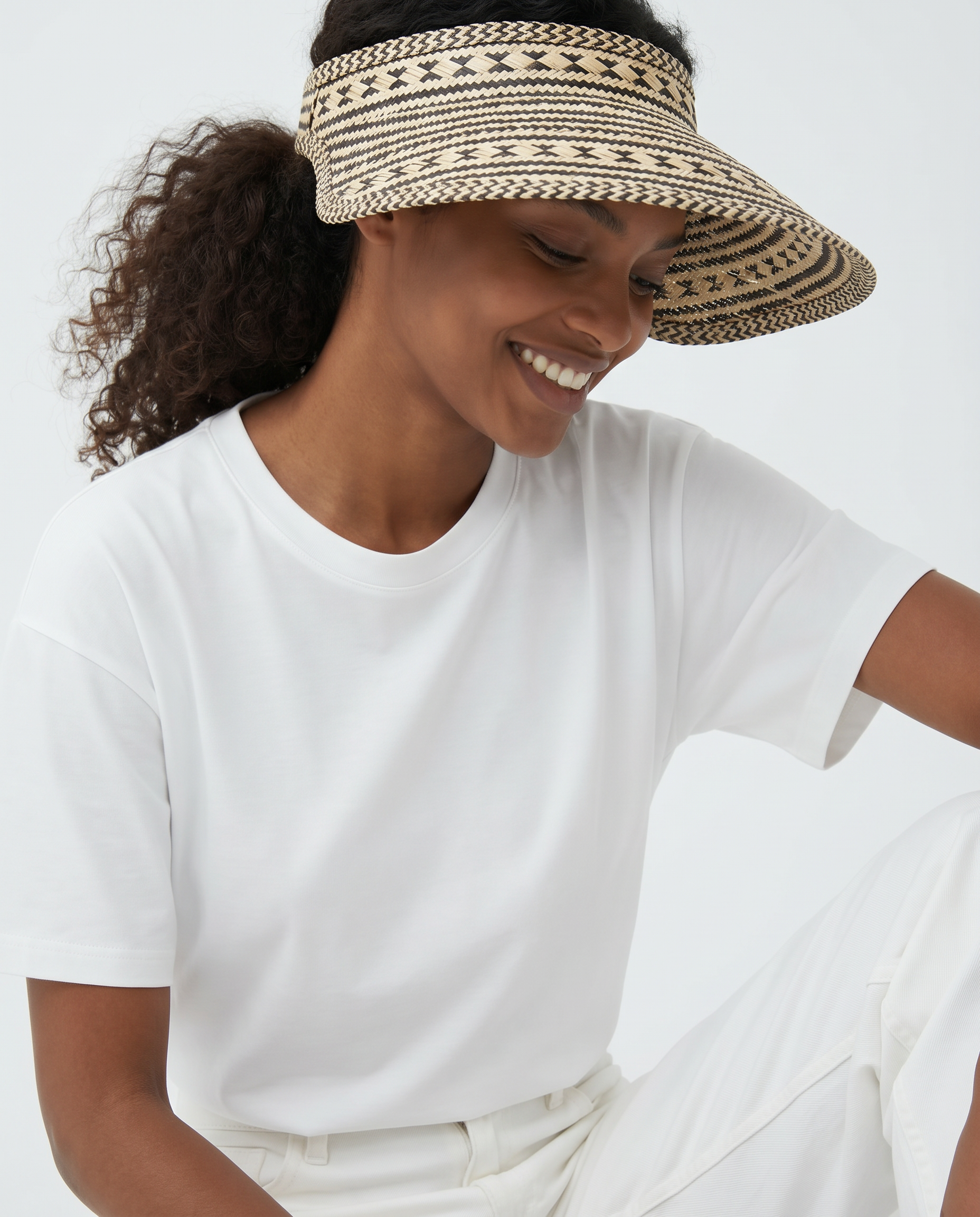 Visor Iraca Black Hat