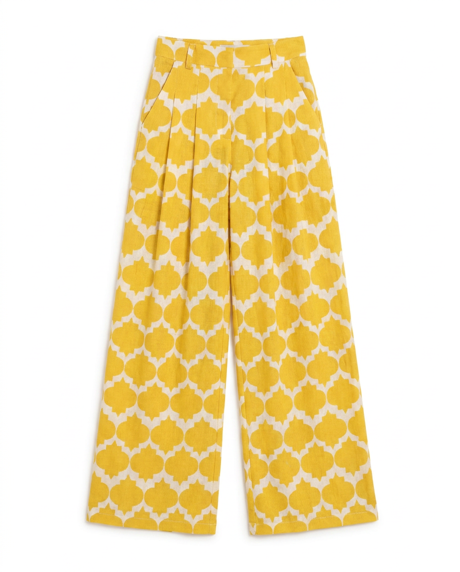 Alexa Rombus Yellow Pants