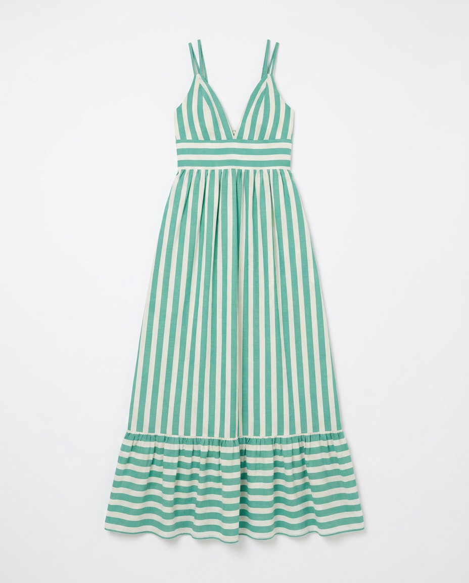 Botanico Green Stripes Dress
