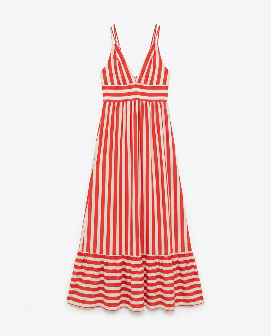 Botanico Red Stripes Dress