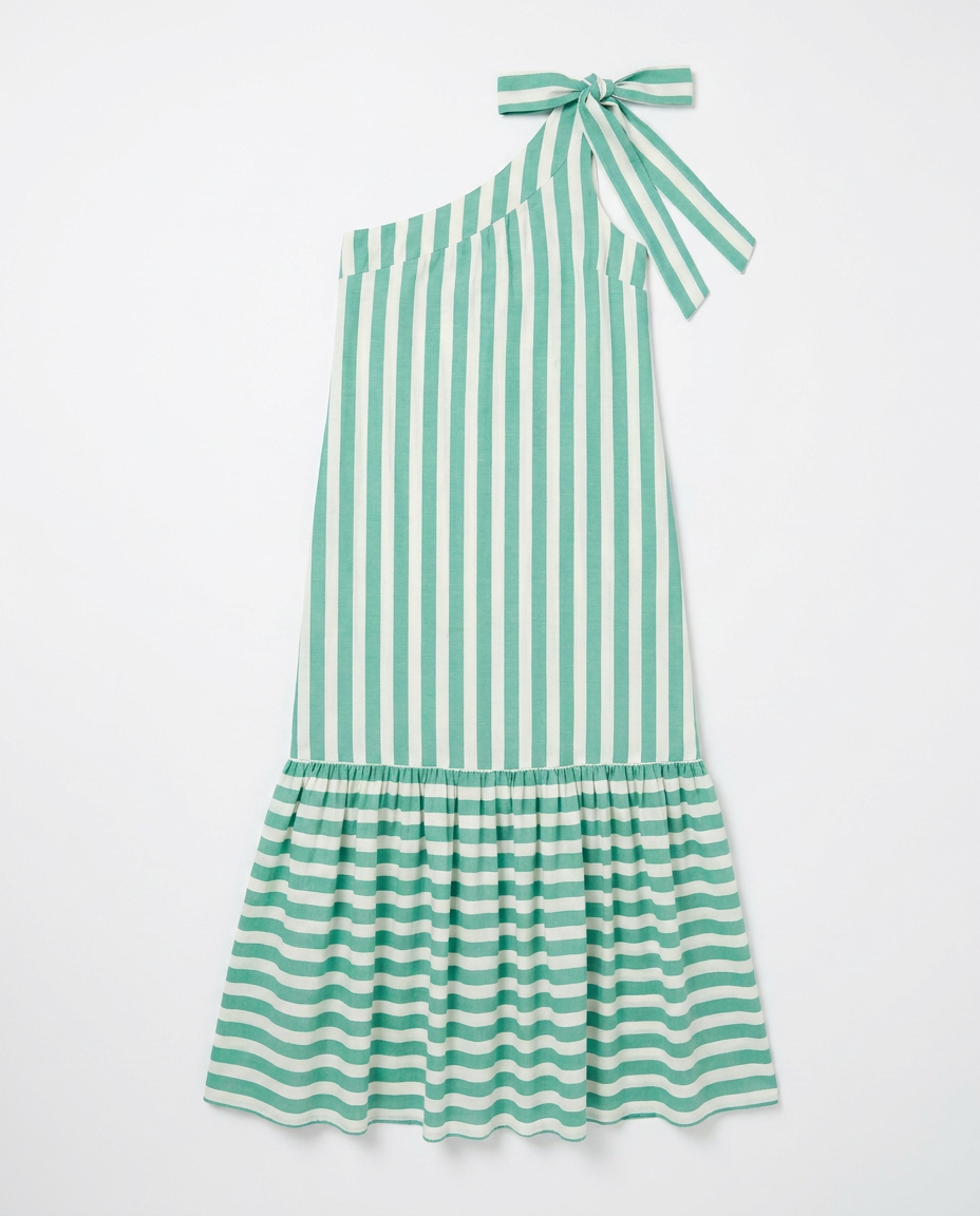 Teresa Green Stripes Dress