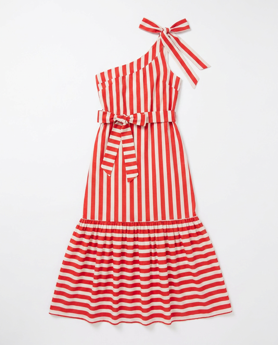 Teresa Red Stripes Dress