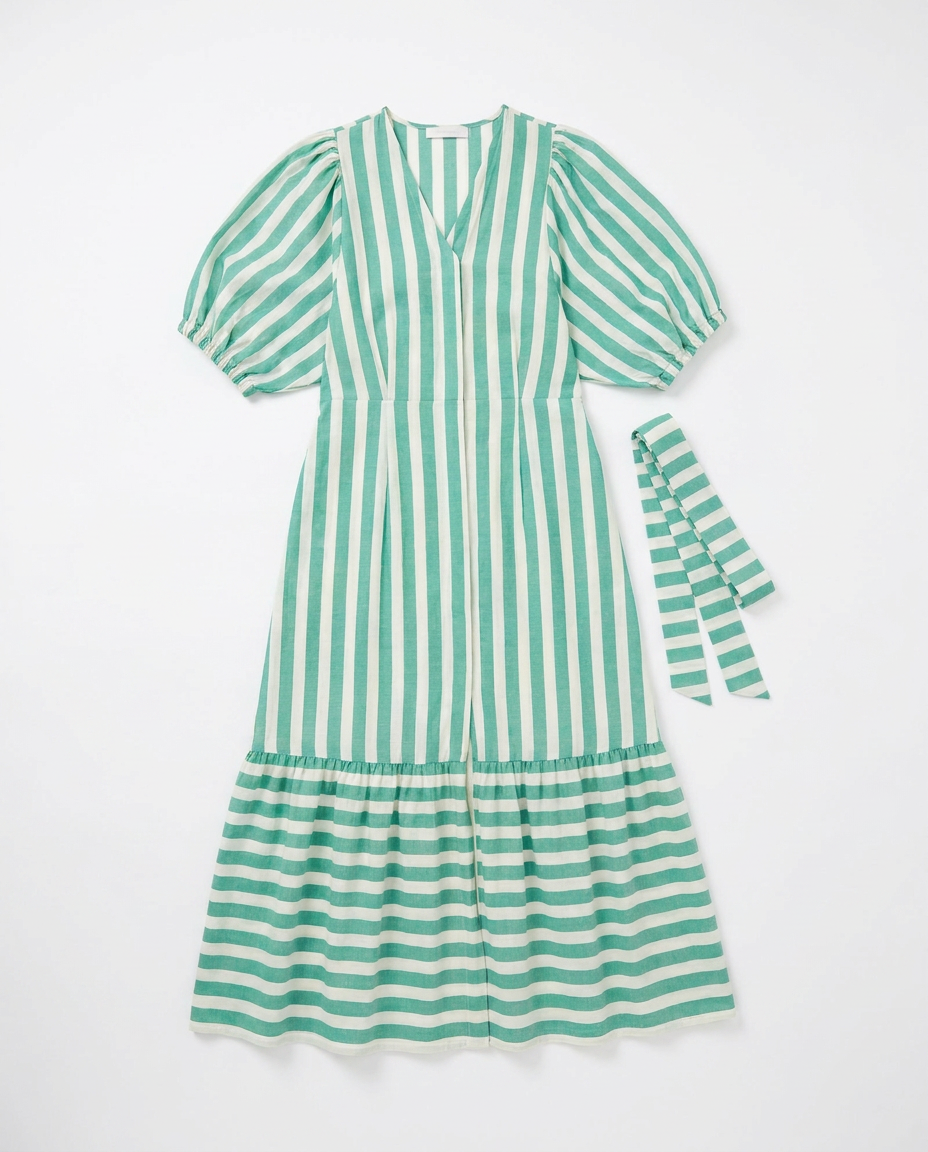 Urca Green Stripes Dress