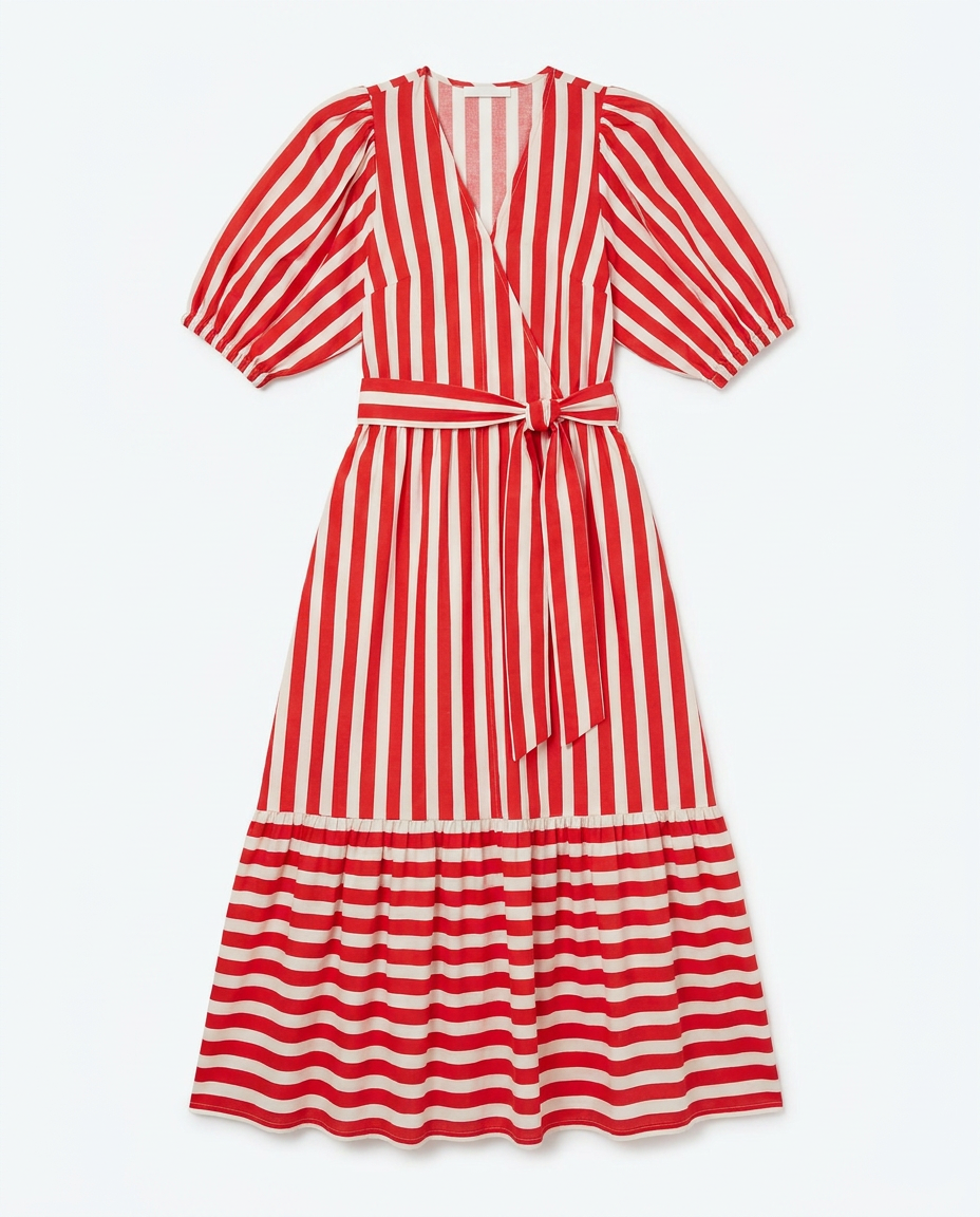 Urca Red Stripes Dress