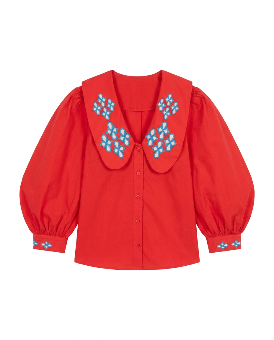 Anita Red Blouse