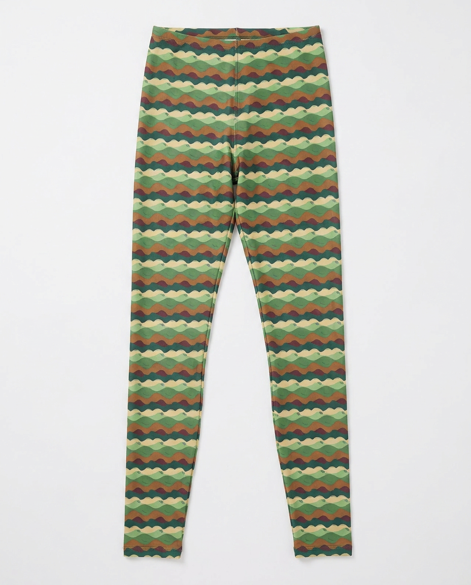 Green Camouflage Leggings