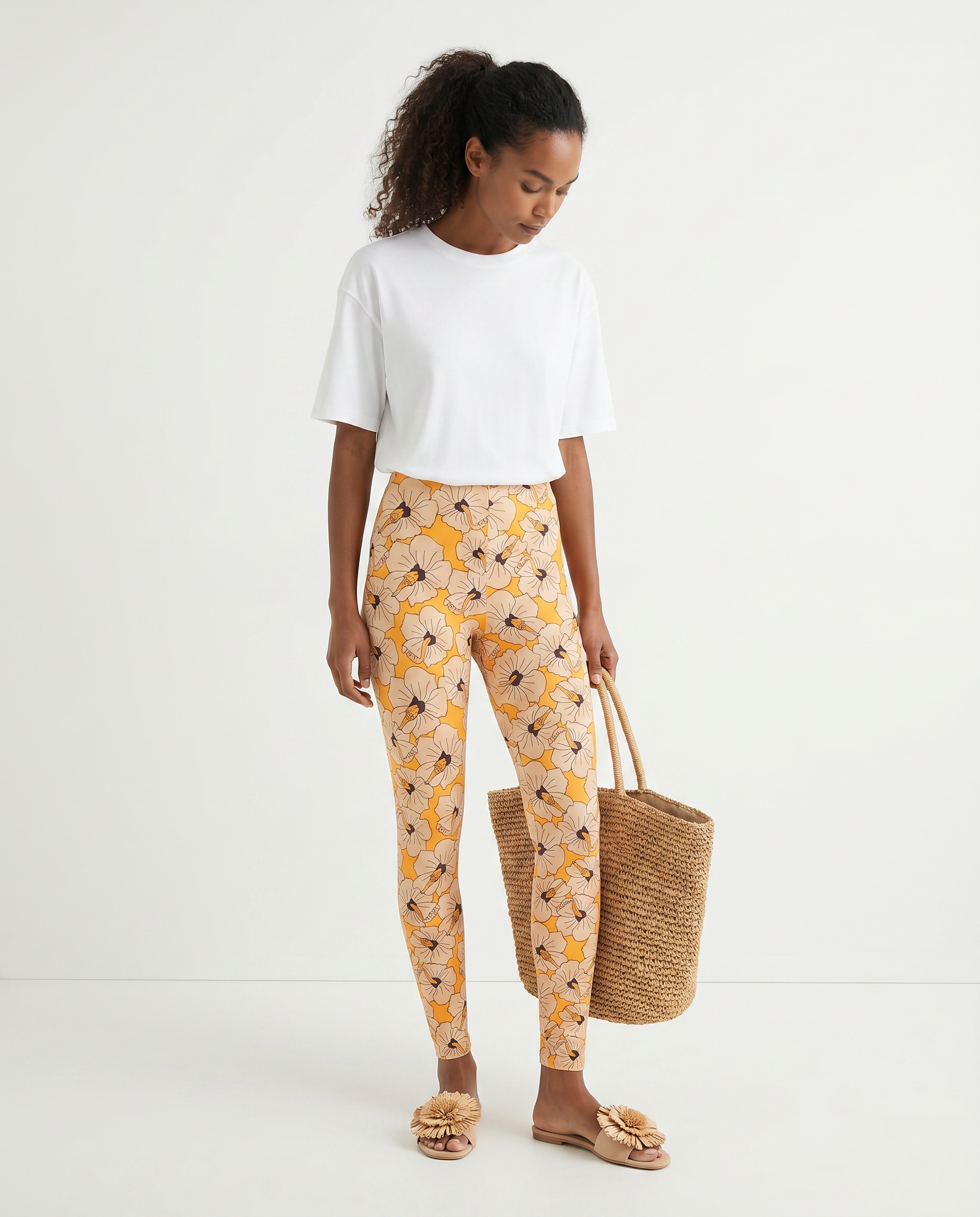 Yellow Poli Nation Leggings