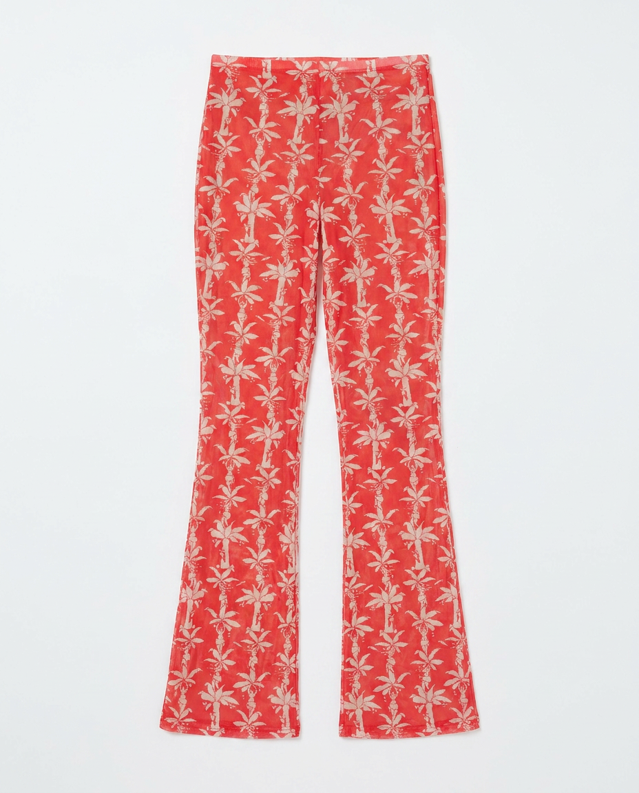 Red Fauna and Flora Laura Pants