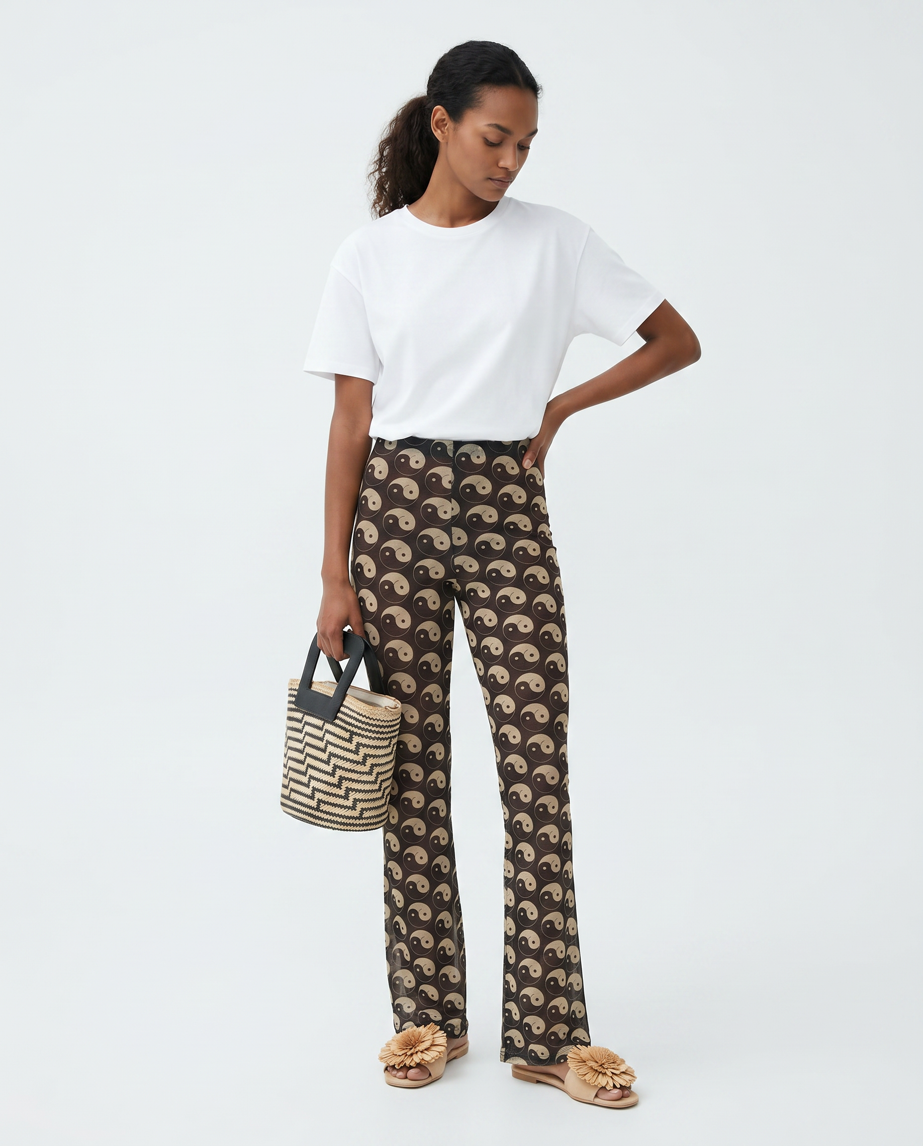 Black Yin and Out Laura Pants