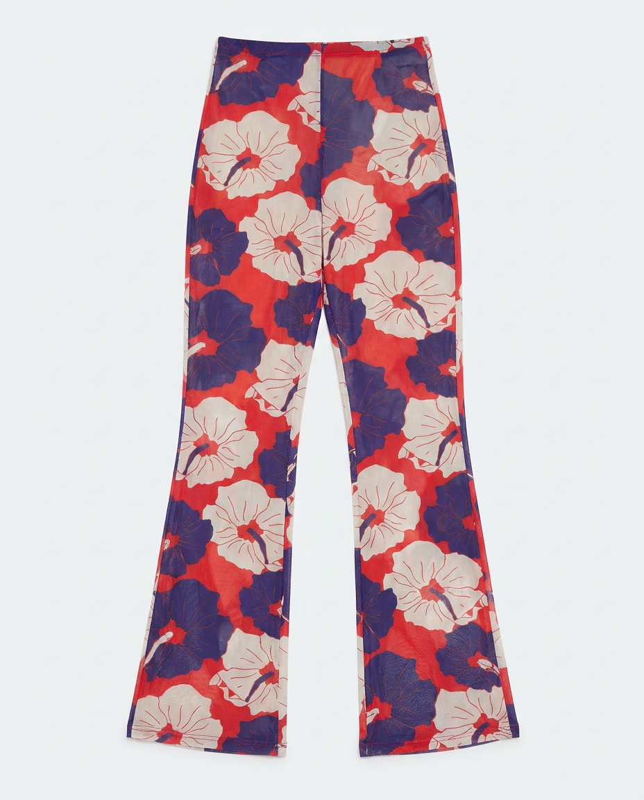 Purple and Rec Poli Nation Laura Pants