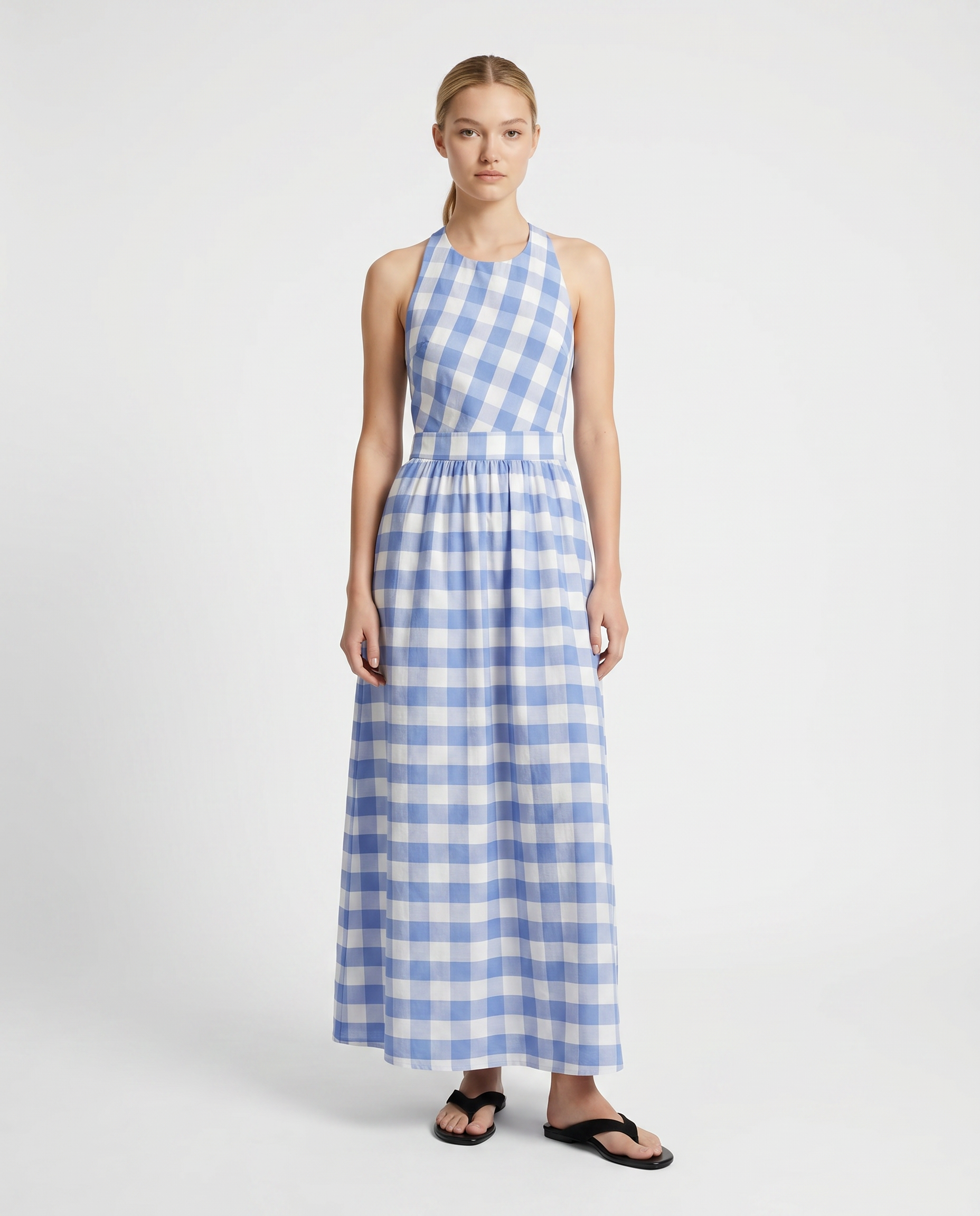 Morgana Mega Vichy Sapphire Dress