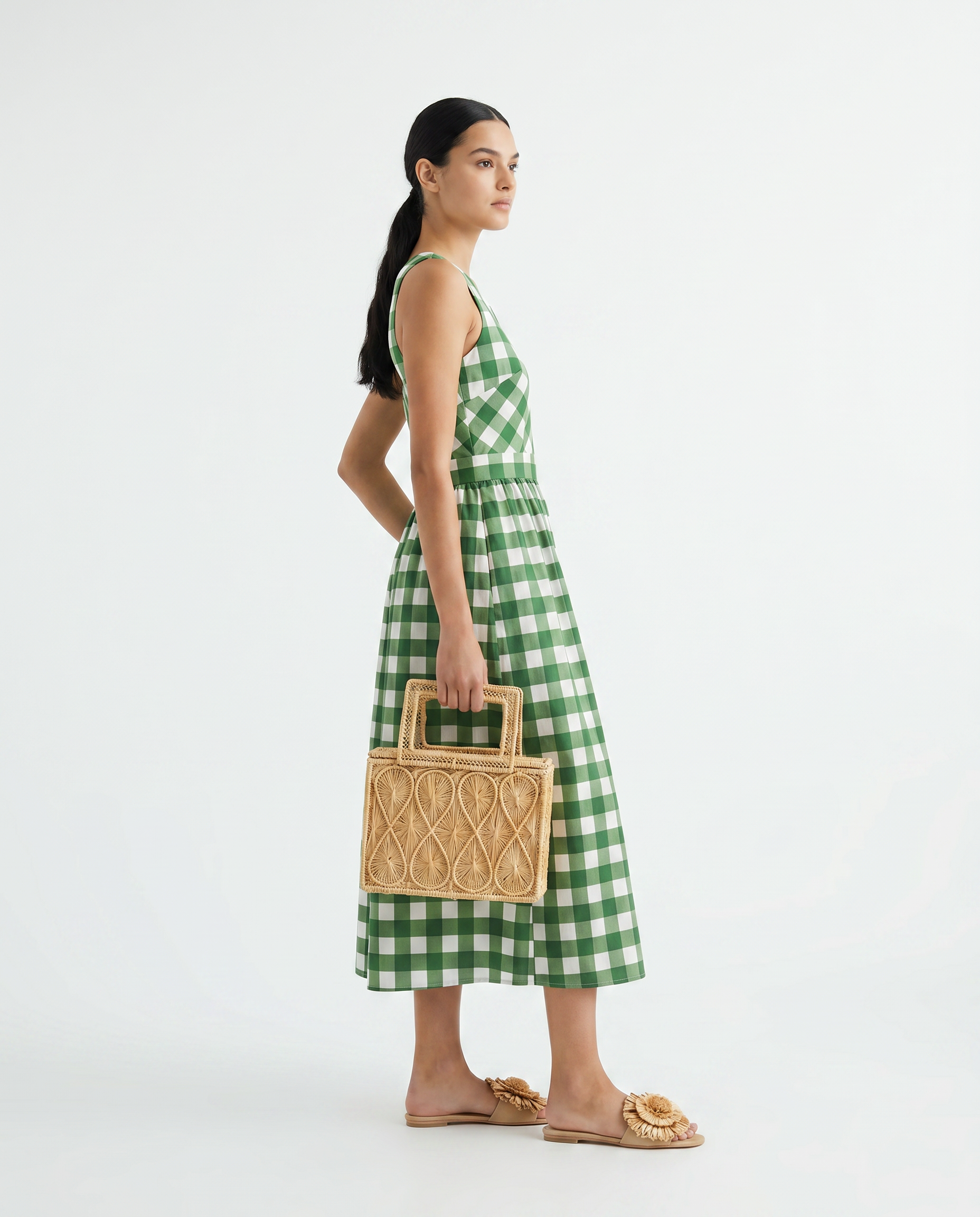 Morgana Mega Vichy Fern Dress