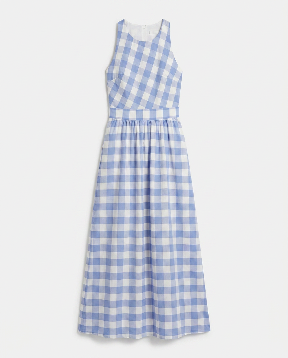 Morgana Mega Vichy Sapphire Dress