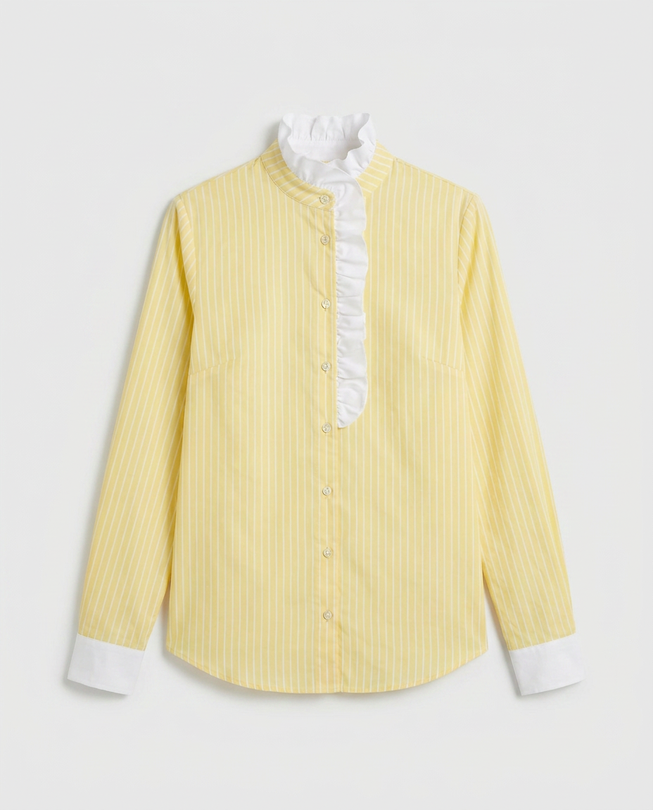 Olivia Stripes Yellow Blouse