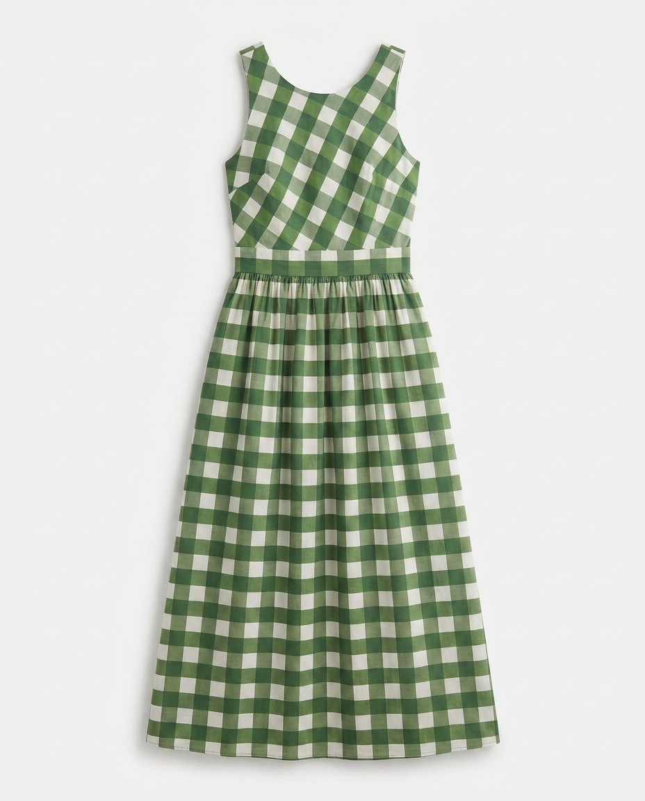 Morgana Mega Vichy Fern Dress