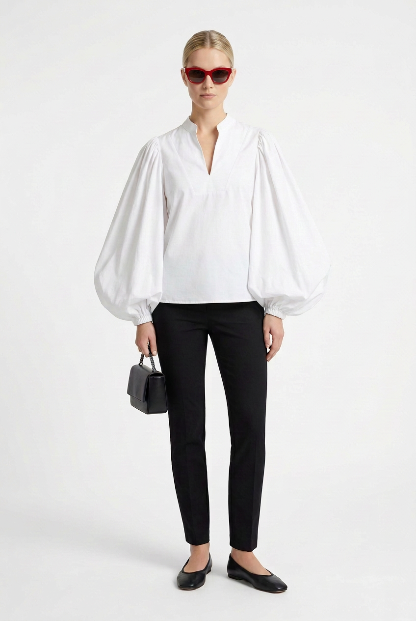 Charline White Blouse