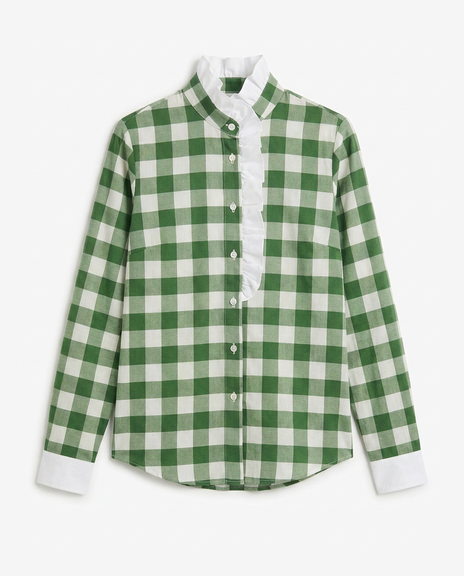 Olivia Mega Vichy Fern Blouse