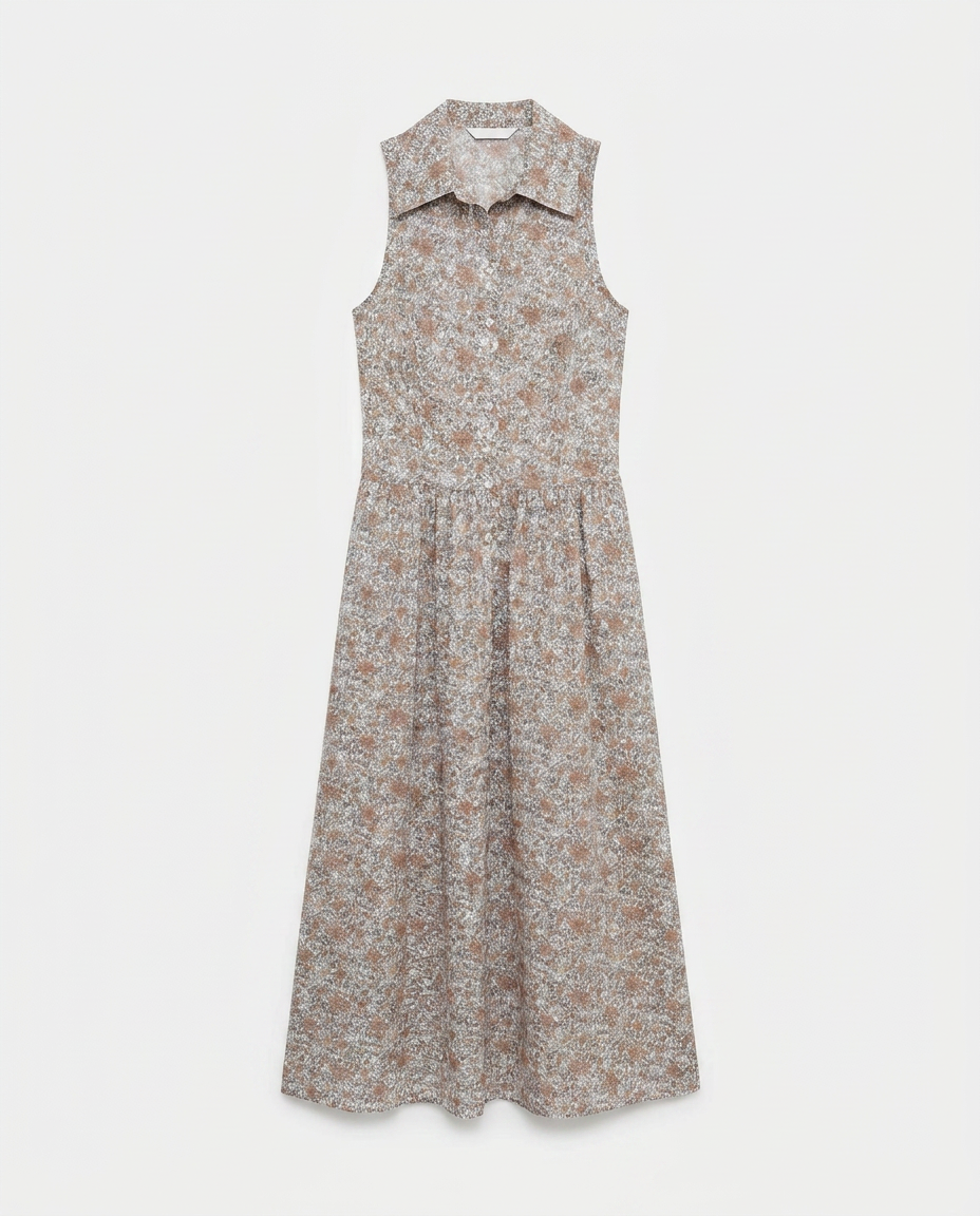 Fernanda Liberty Beige Dress