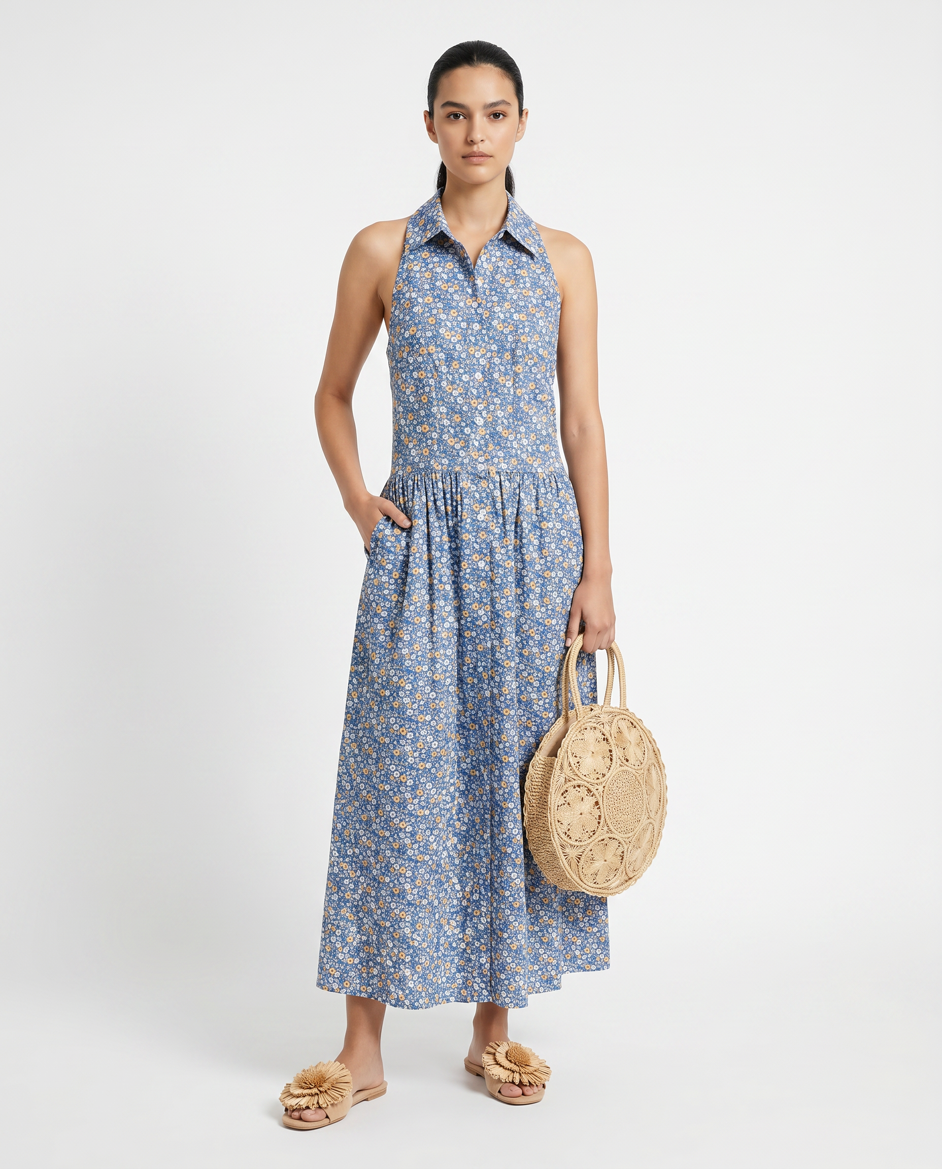 Fernanda Liberty Blue Dress
