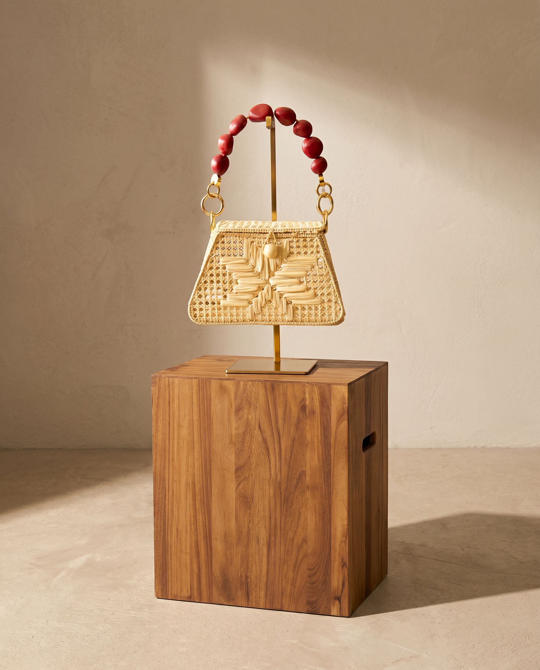 Red Iraca Star Bag
