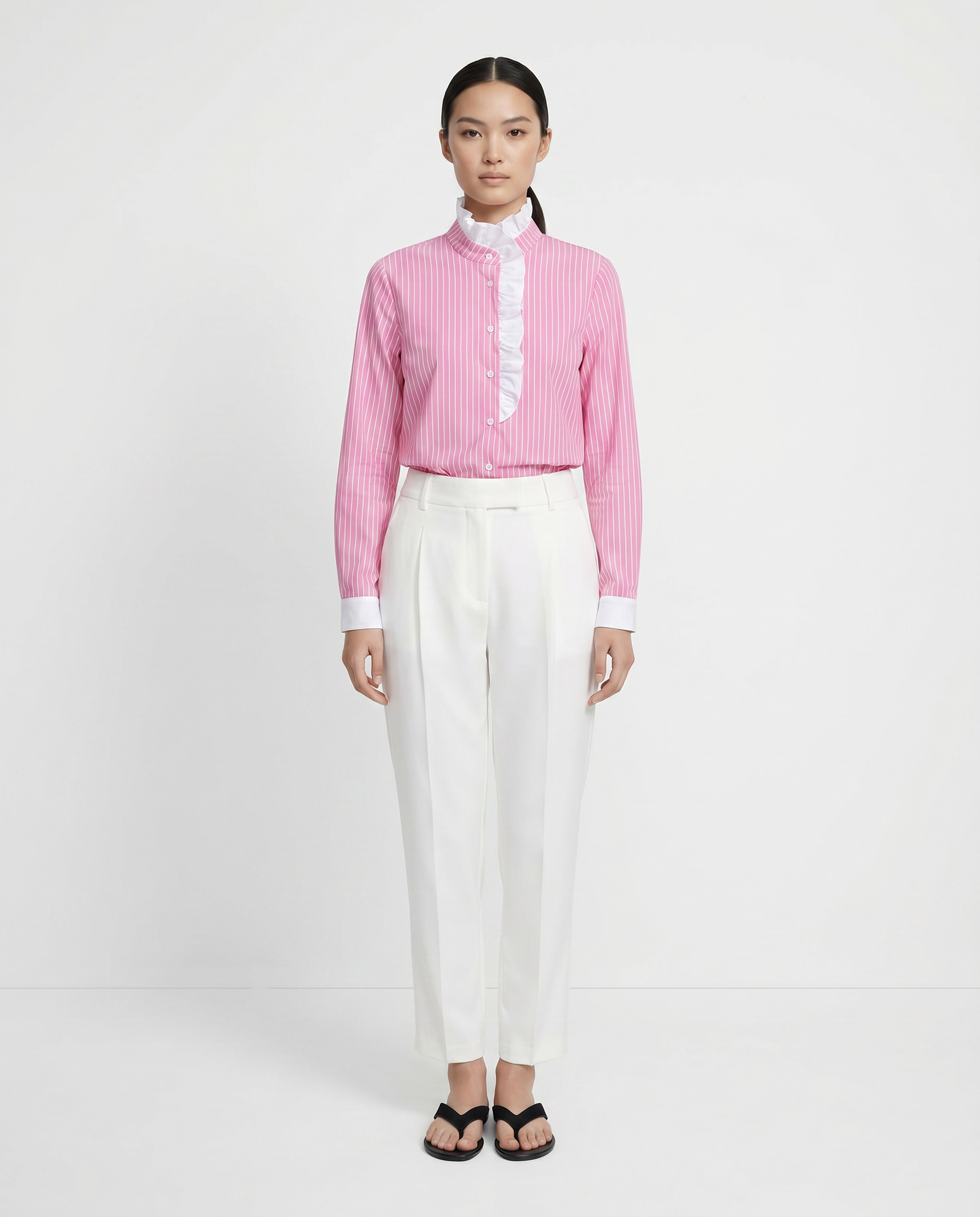 Olivia Stripes Pink Blouse