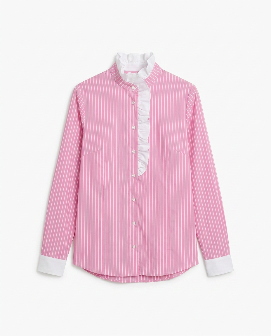Olivia Stripes Pink Blouse