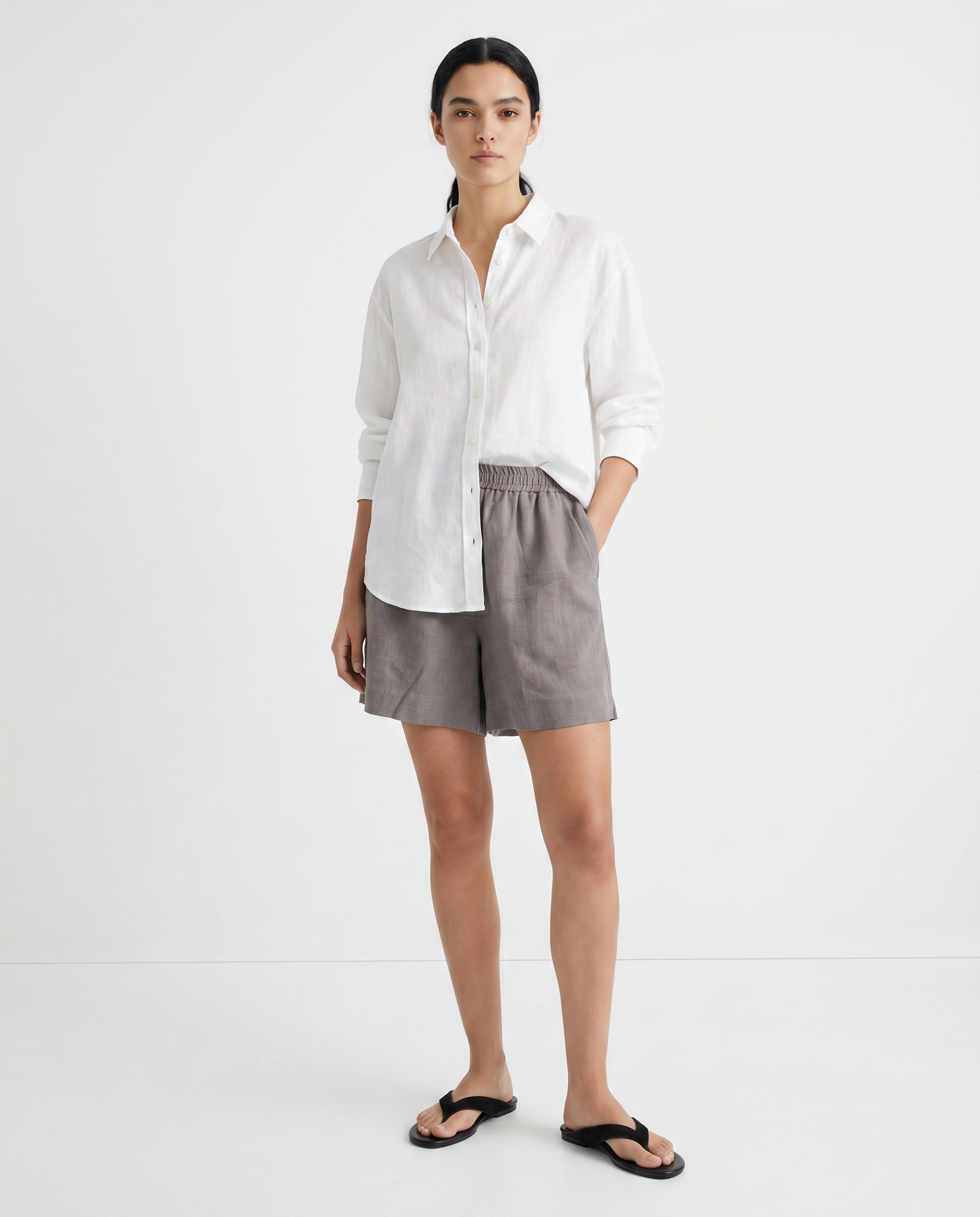 Carol Grey Shorts