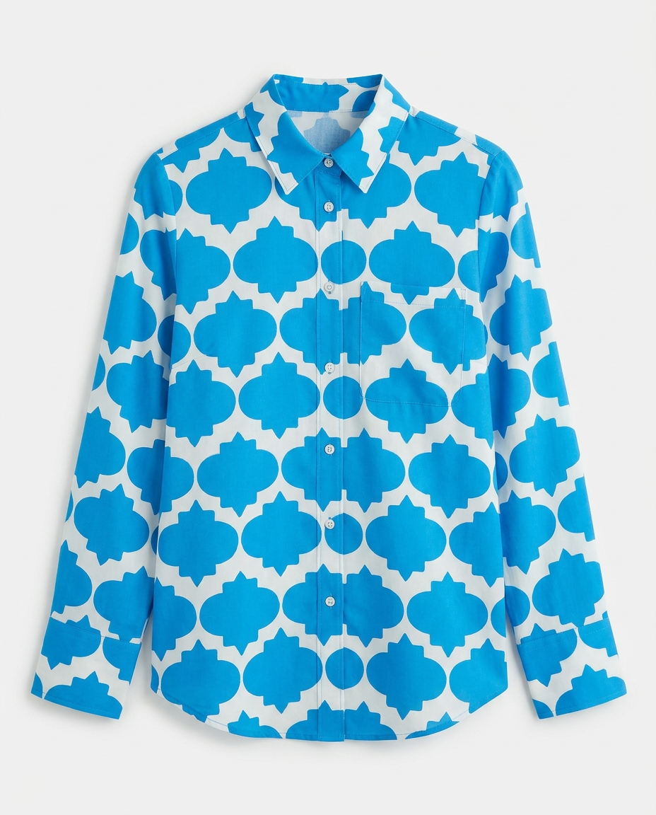 Positano Rombus Sky Blue Shirt