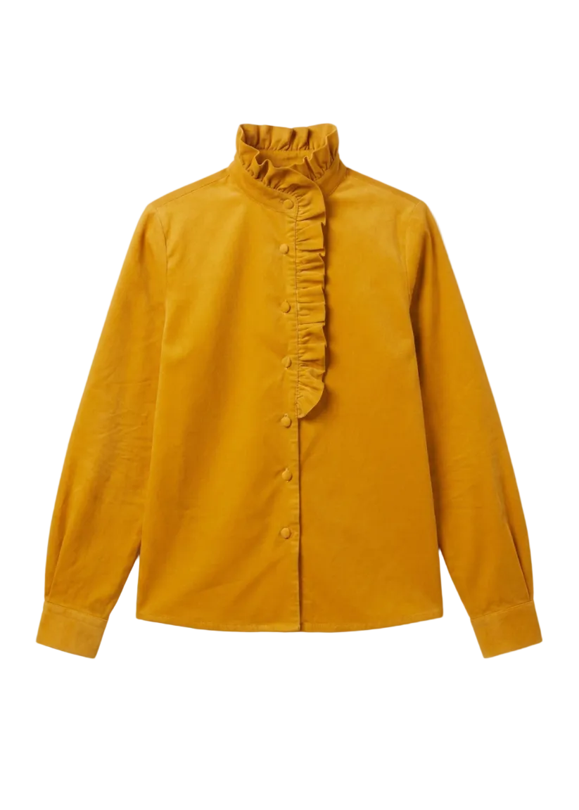 Olivia Corduroy Yellow Blouse