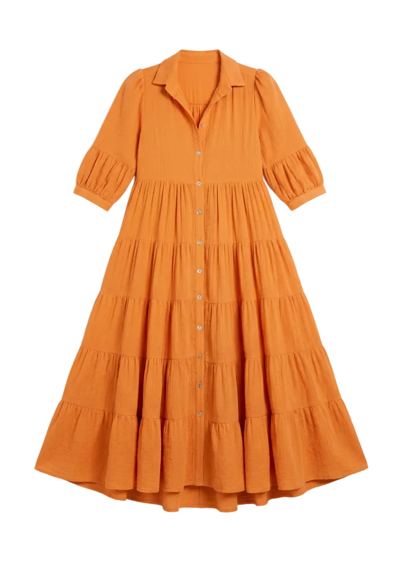 Una Orange Dress