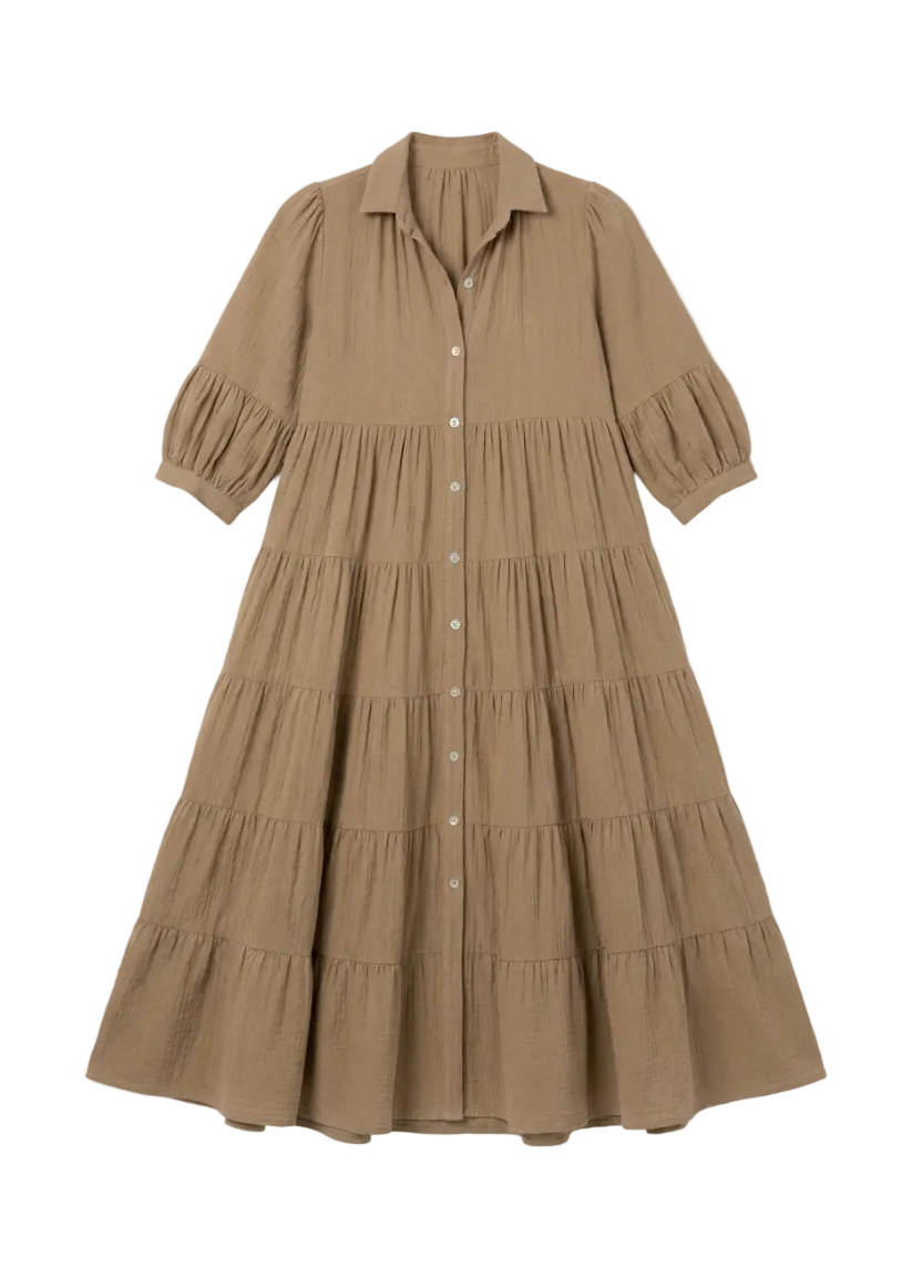Una Beige Dress