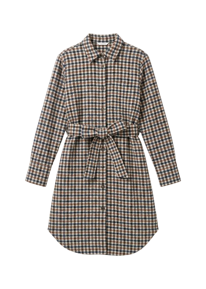 Positano Karo Shirtdress
