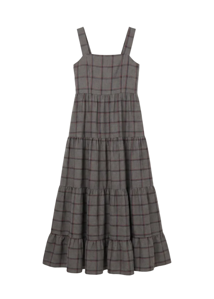 Tucum Light Grey Midi Dress