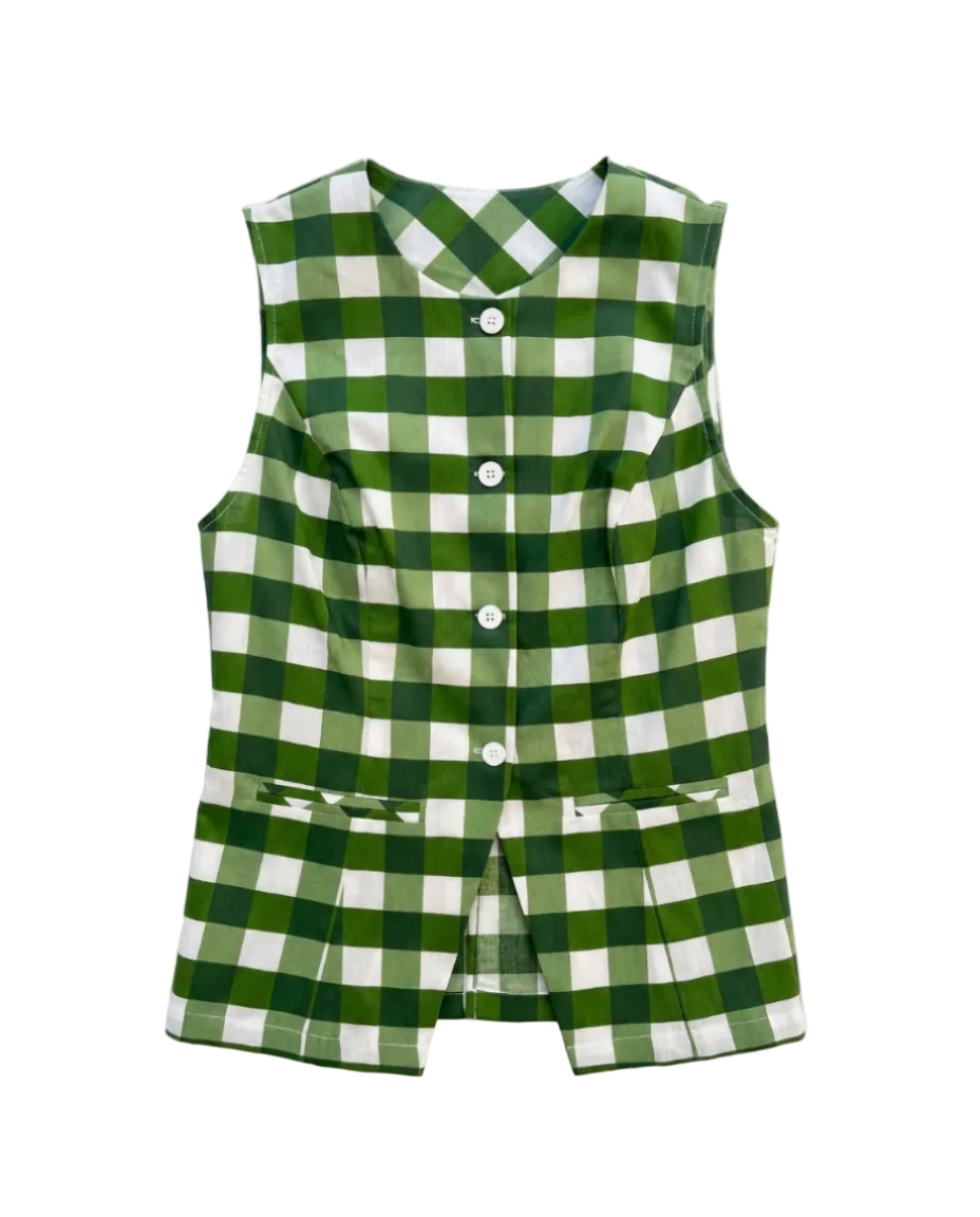 Lida Mega Vichy Fern Top