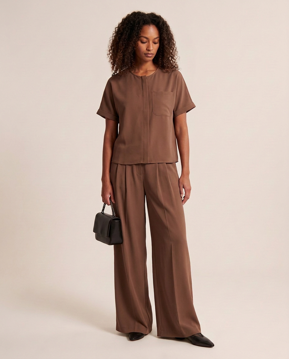 Andrea Chocolate Shirt