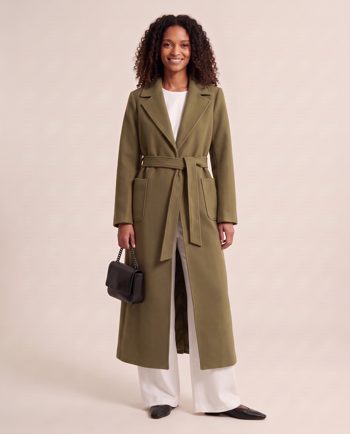Peony Olive Green Coat