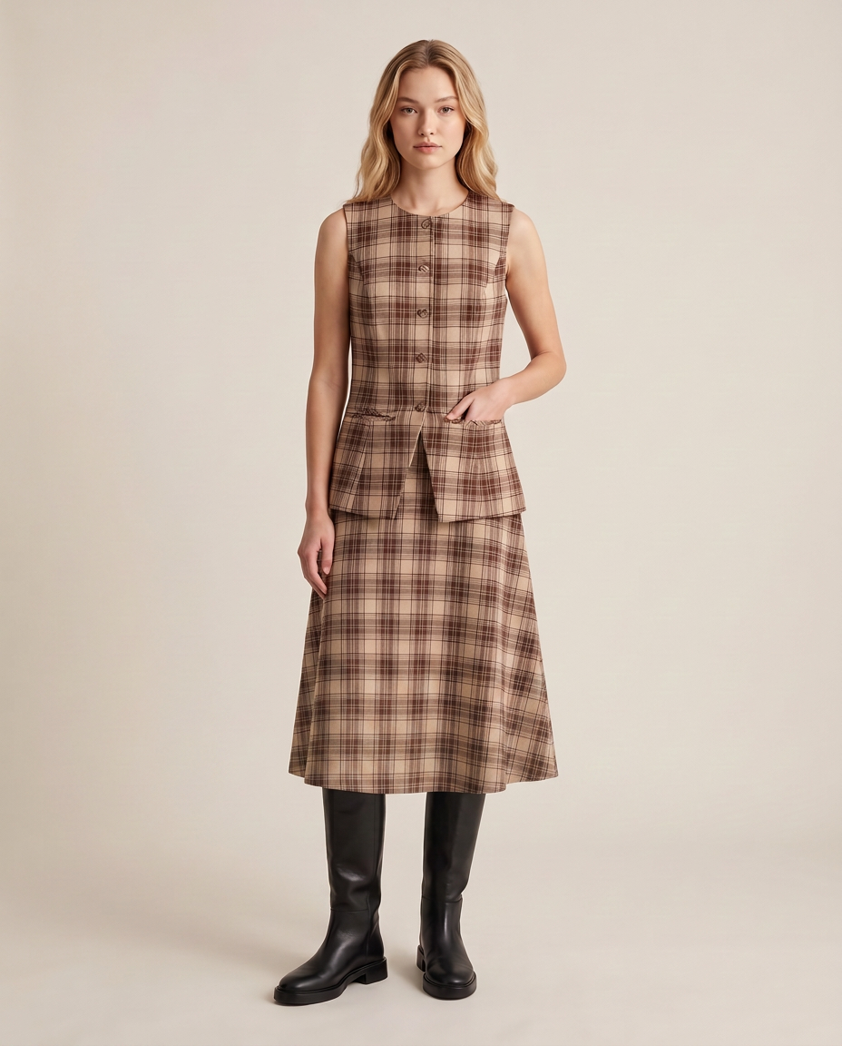 Denise Liverpool Chess Skirt