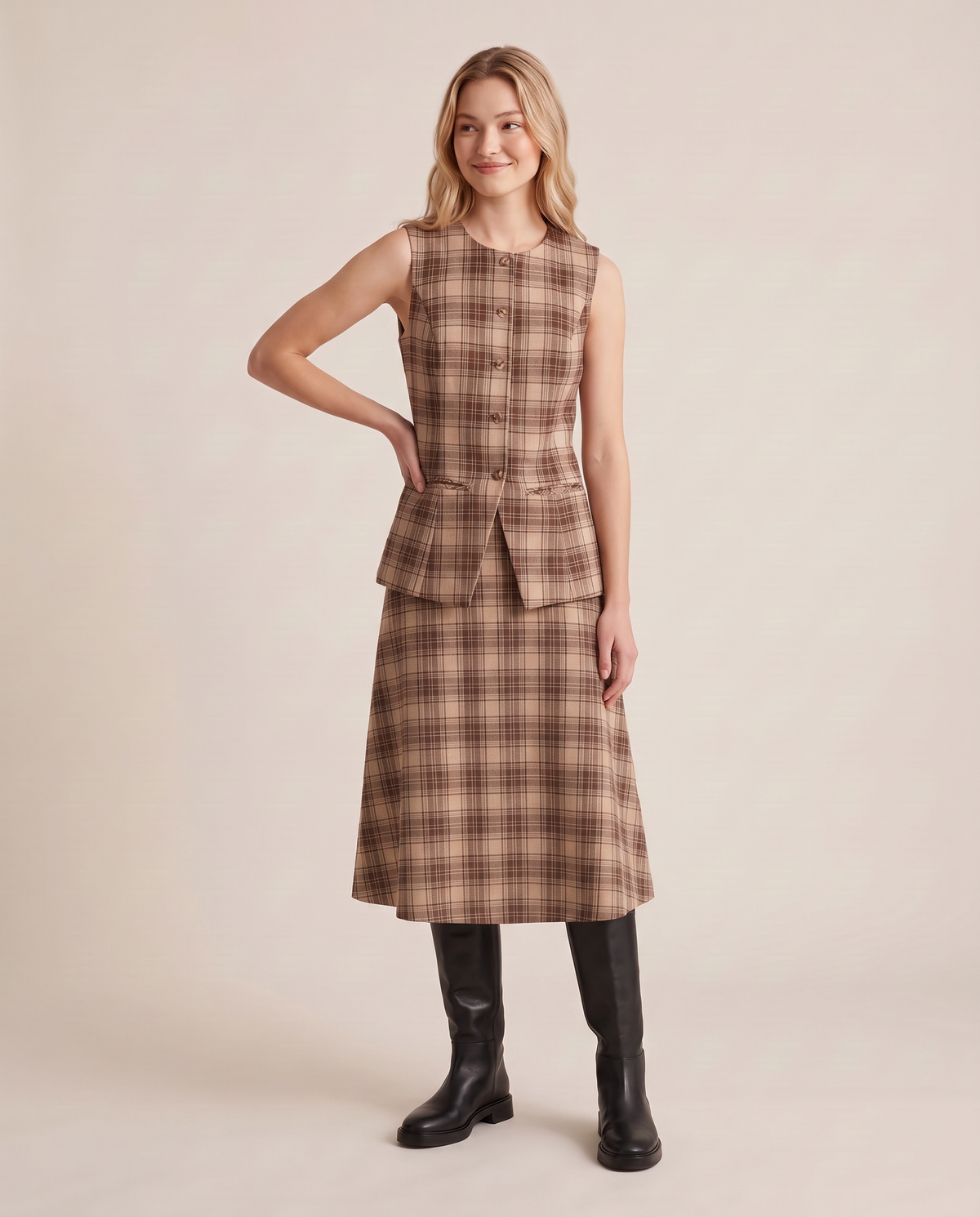 Denise Liverpool Chess Skirt
