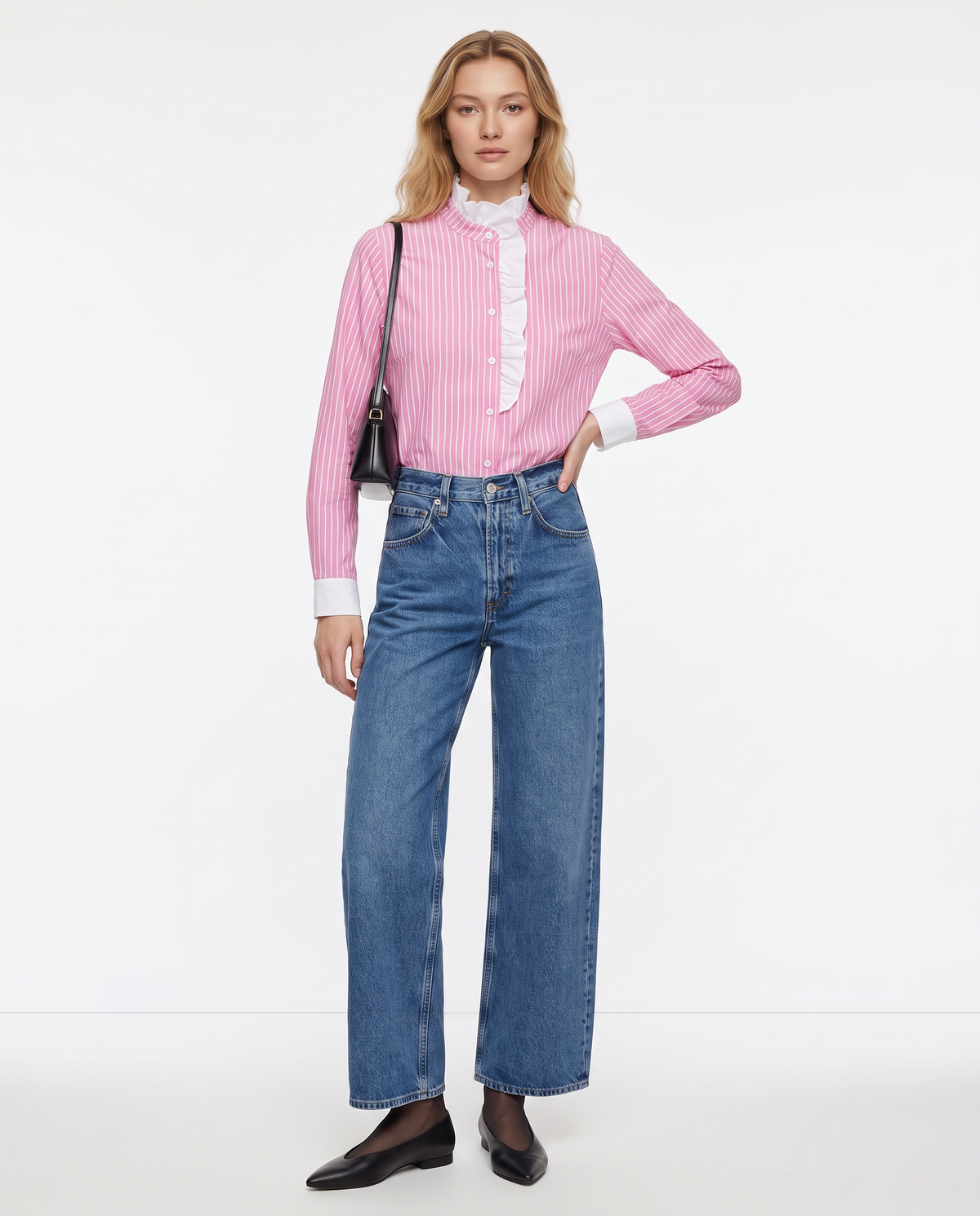 Olivia Stripes Pink Blouse